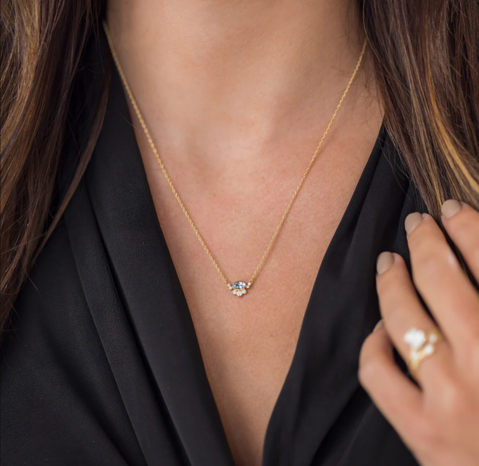 necklace-0502161-poori-lyn-gallery گردنبند پوری (ماه تولد) - گالری طلا جواهر و نقره لین