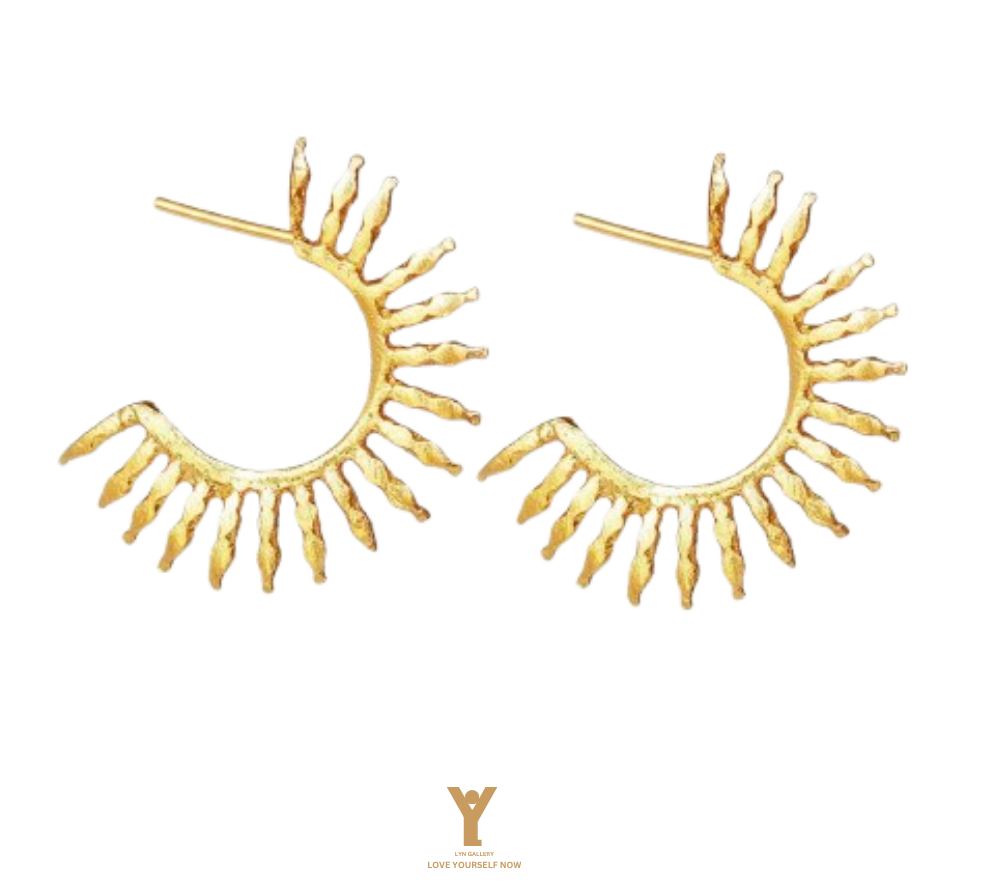 earings-050263-aftab-lyn-gallery گوشواره آفتاب - گالری طلا جواهر و نقره لین