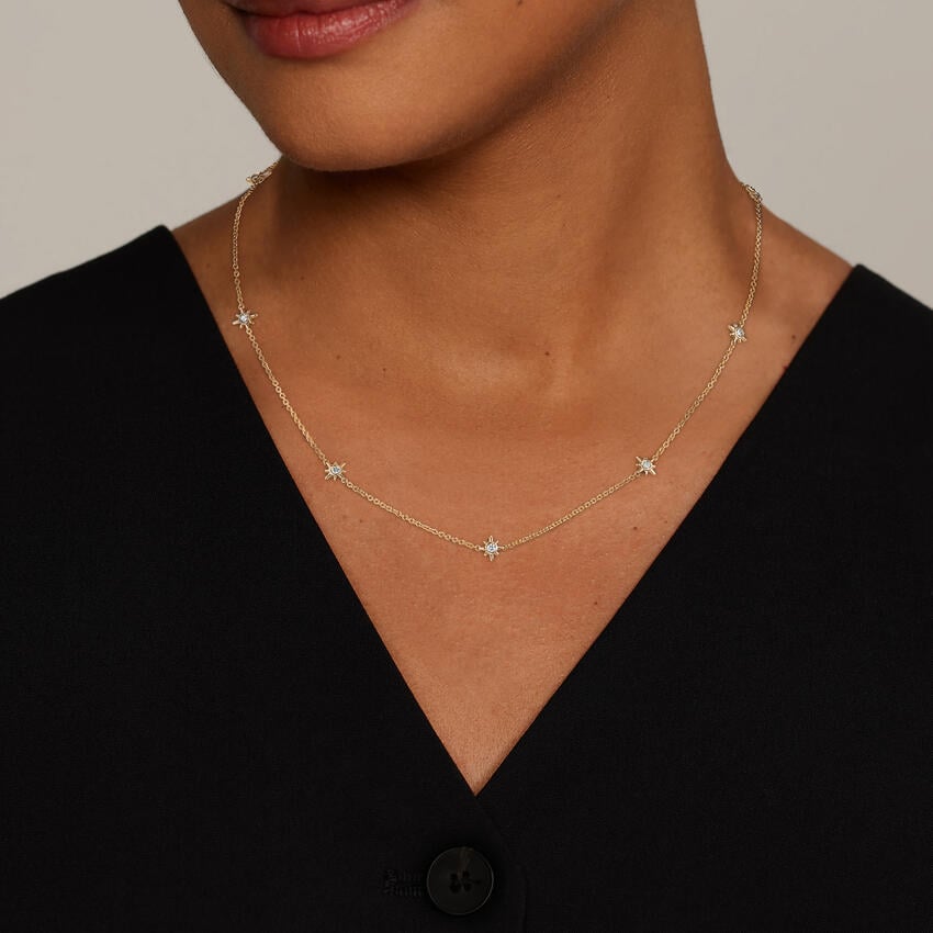 gold-collection-050293-northstar-lyn-gallery-lyn-gallery گردنبند کالکشن ستاره قطبی - گالری طلا جواهر و نقره لین