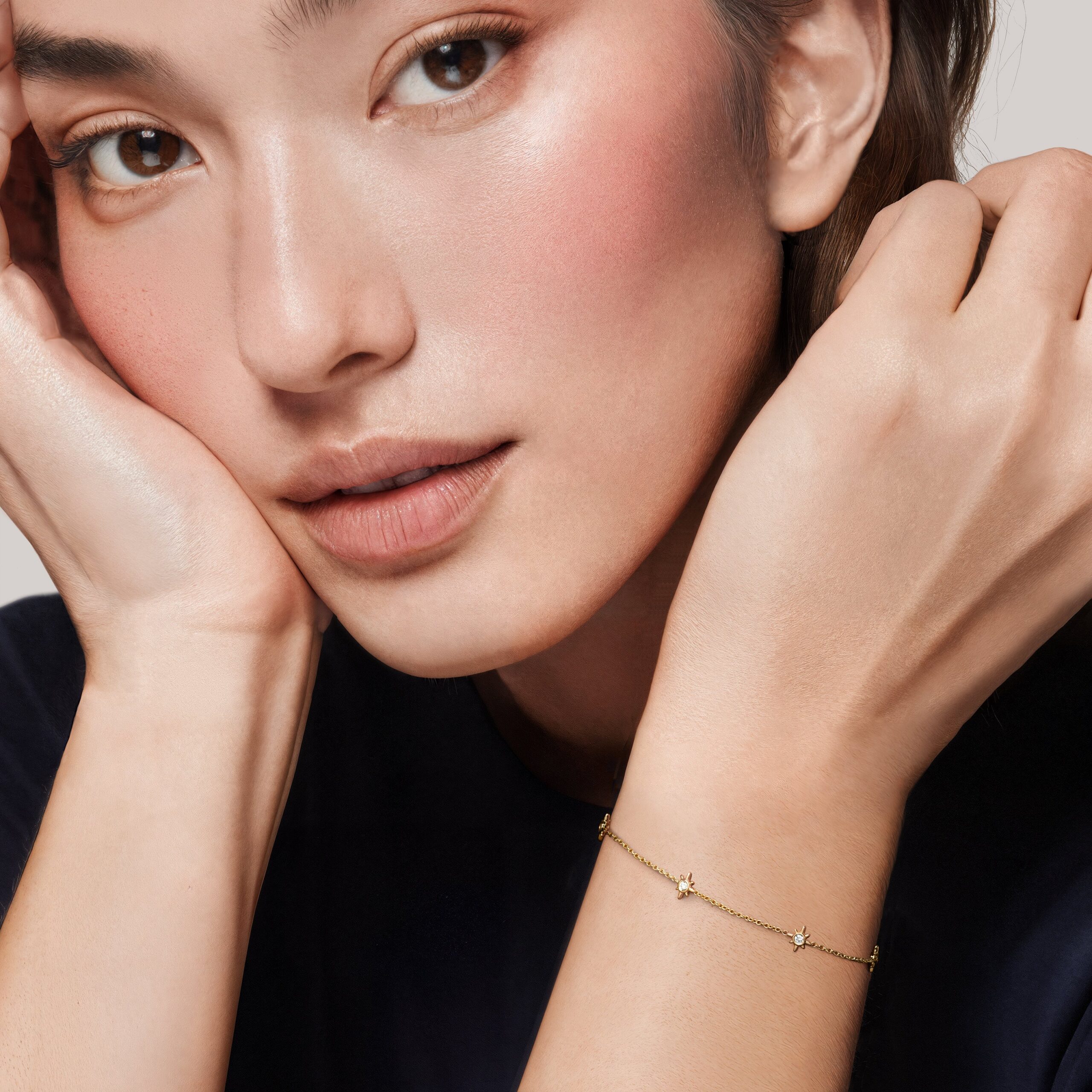 gold-collection-050293-northstar-lyn-gallery-lyn-gallery دستبند کالکشن ستاره قطبی - گالری طلا جواهر و نقره لین