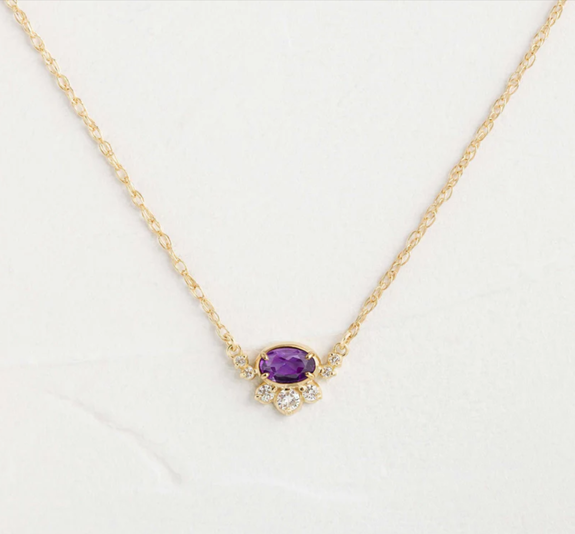 necklace-0502161-poori-lyn-gallery گردنبند پوری (ماه تولد) - گالری طلا جواهر و نقره لین