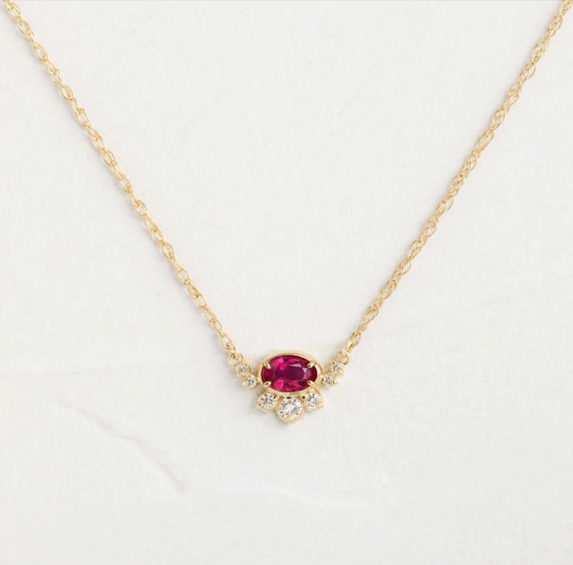 necklace-0502161-poori-lyn-gallery گردنبند پوری (ماه تولد) - گالری طلا جواهر و نقره لین