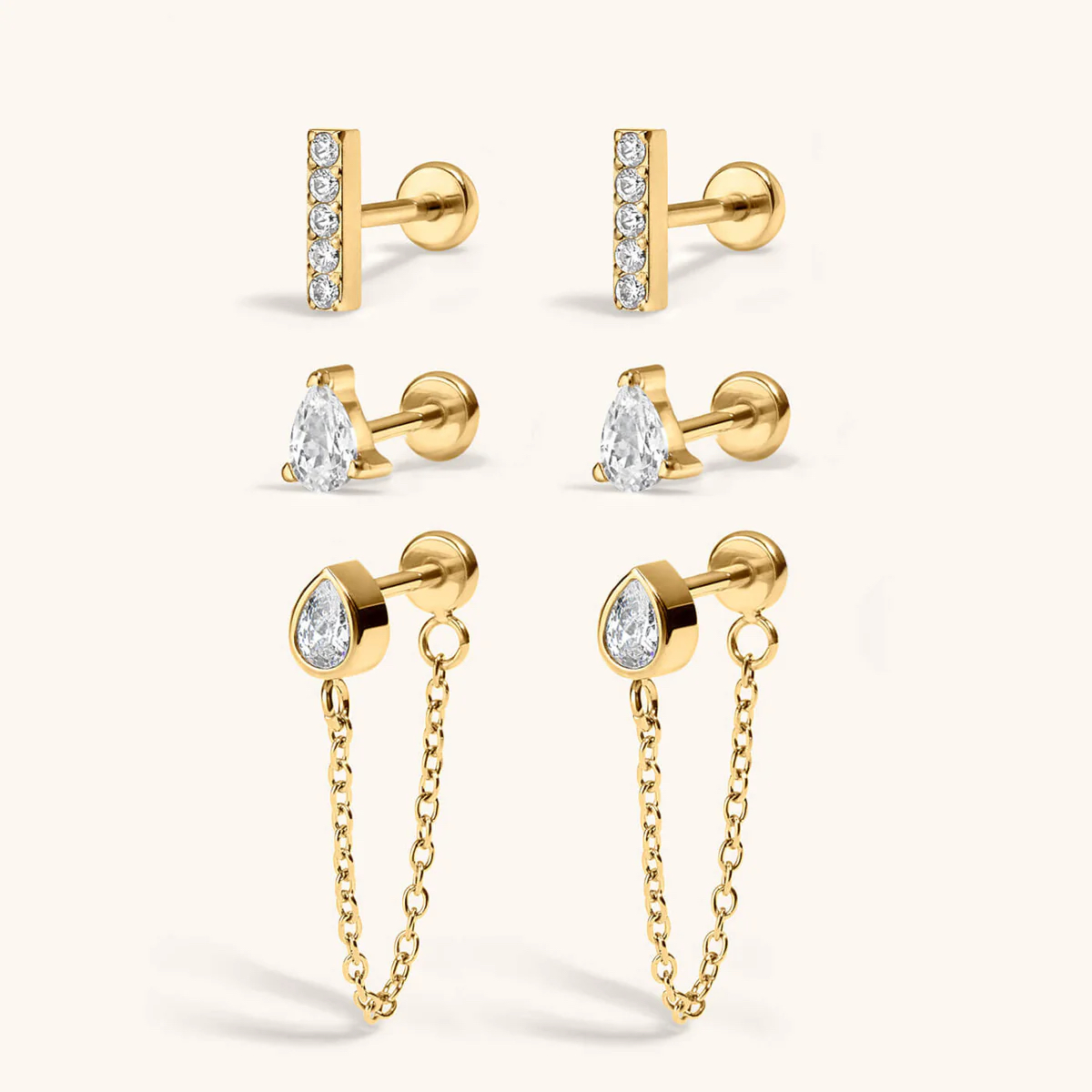 earings-0502210-mahroo-lyn-gallery گوشواره پیرسینگ مهرو - گالری طلا جواهر و نقره لین