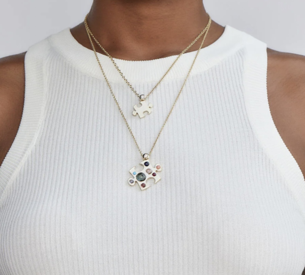 necklace-050235-puzzle-lyn گردنبند پازل - گالری طلاجواهر و نقره لین