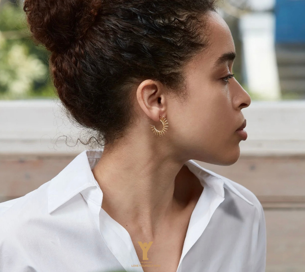 earings-050263-aftab-lyn-gallery گوشواره آفتاب - گالری طلا جواهر و نقره لین
