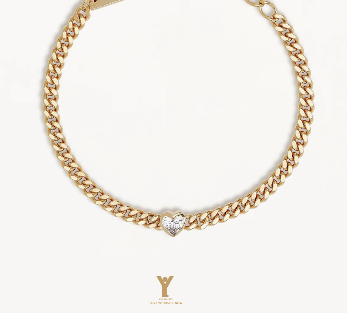 bracelet-050278-cartier-heart-lyn-gallery دستبند کارتیه قلب - گالری طلا جواهر و نقره لین