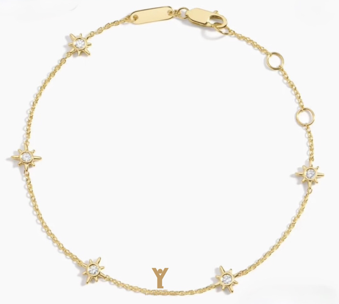bracelet-050253-northstar-lyn-gallery دستبند ستاره قطبی - گالری طلا جواهر و نقره لین