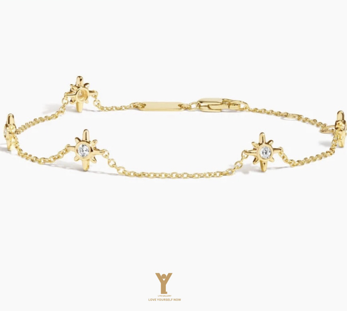 bracelet-050253-northstar-lyn-gallery دستبند ستاره قطبی - گالری طلا جواهر و نقره لین