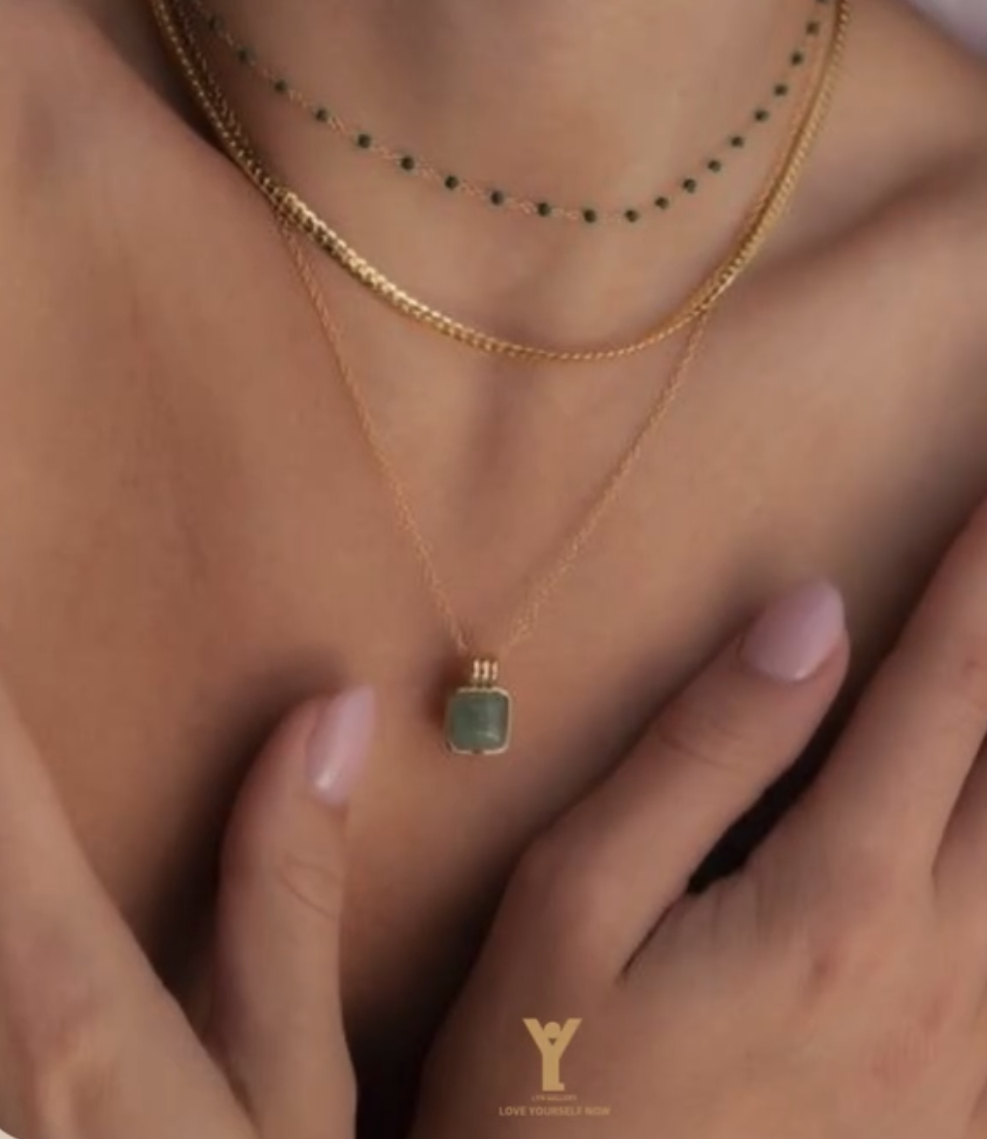 gold-collection-0502105-cactus-lyn-gallery گردنبند کاکتوس - گالری طلا جواهر و نقره لین