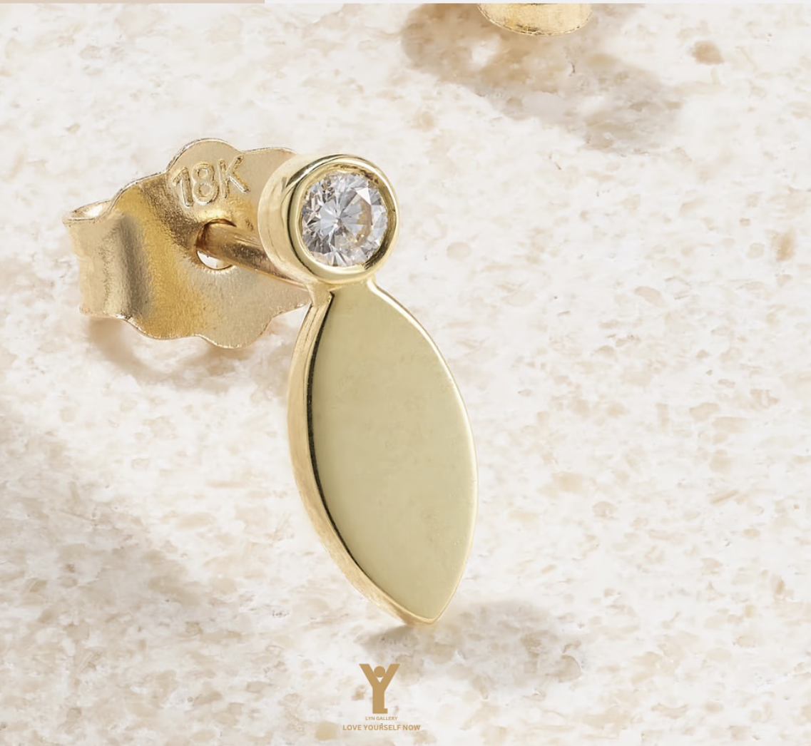 earings-0502124-afrina-lyn-gallery گوشواره آفرینا - گالری طلا جواهر و نقره لین