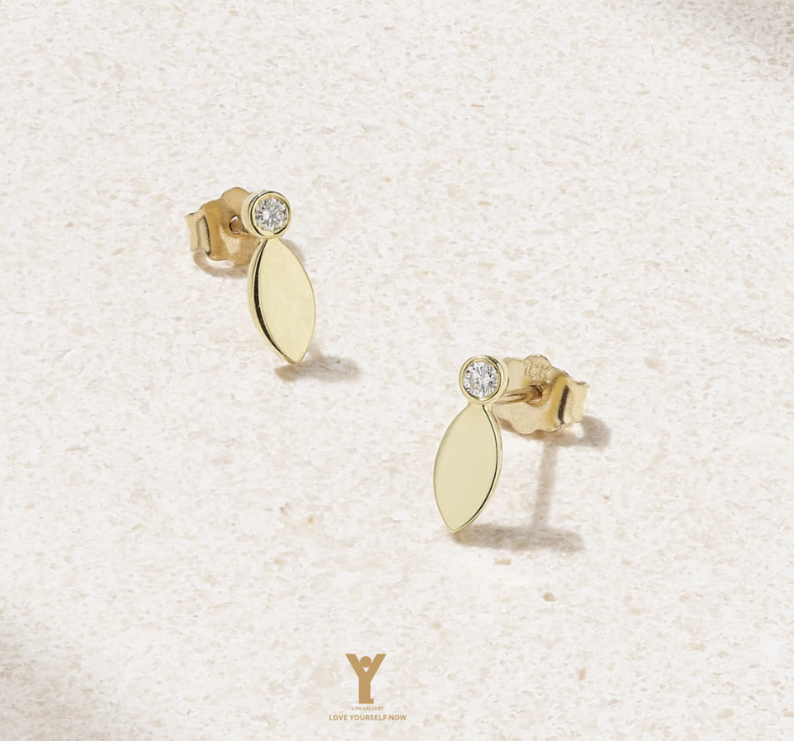 earings-0502124-afrina-lyn-gallery گوشواره آفرینا - گالری طلا جواهر و نقره لین