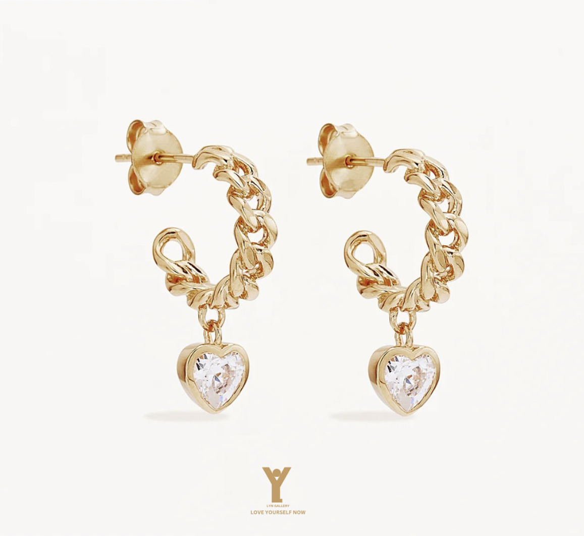 earings-050279-cartier-heart-lyn-gallery گوشواره کارتیه قلب - گالری طلا جواهر و نقره لین