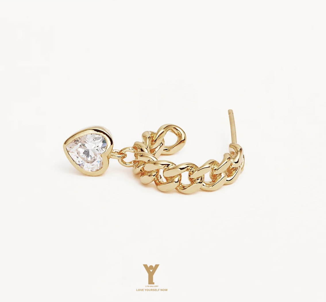 earings-050279-cartier-heart-lyn-gallery گوشواره کارتیه قلب - گالری طلا جواهر و نقره لین