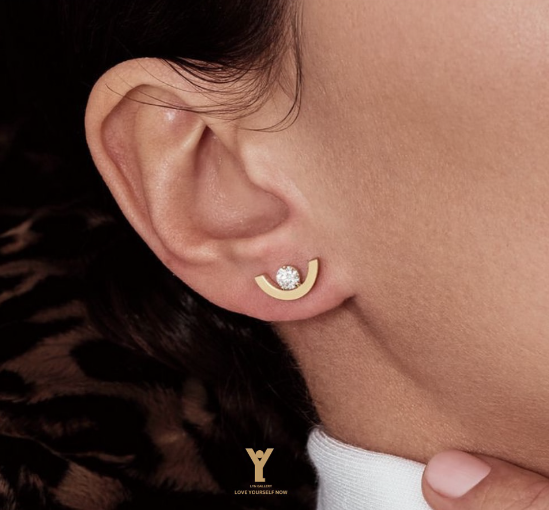 earings-050261-lyn گوشواره لین - گالری طلا جواهر و نقره لین