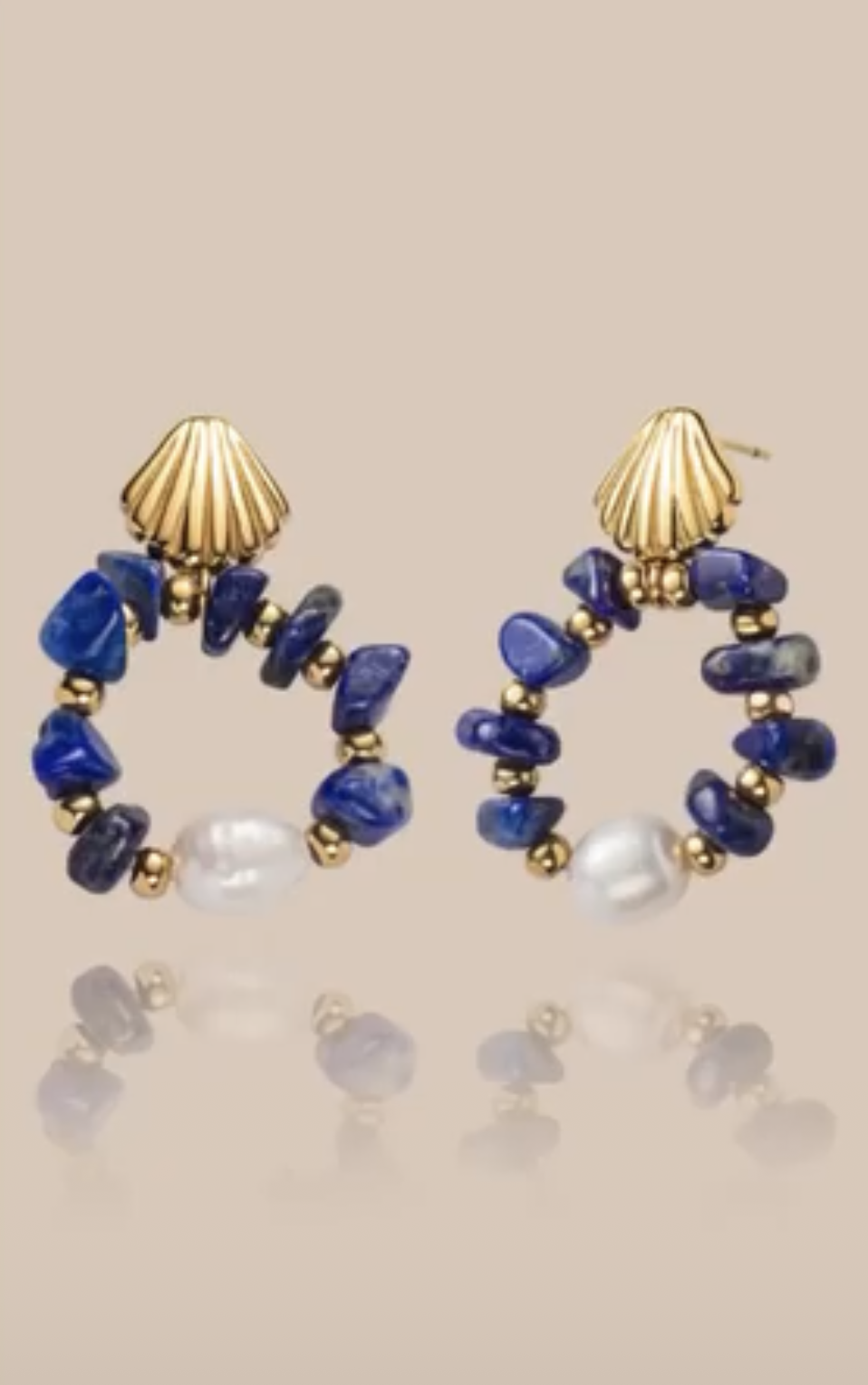 earings-0502163-sadaf-lyn-gallery گوشواره صدف - گالری طلا جواهر و نقره لین