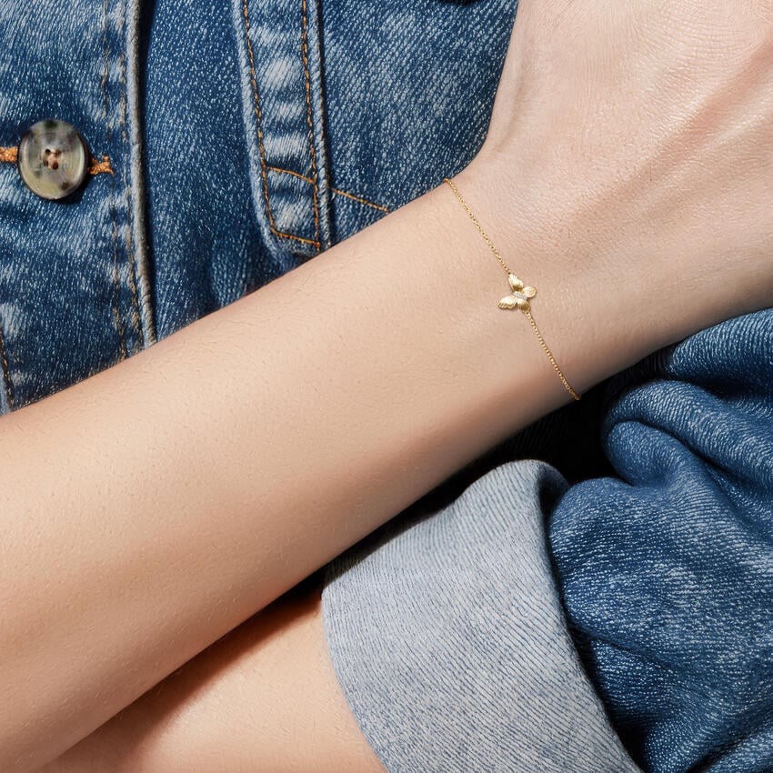 bracelet-0502239-butterfly-lyn-gallery دستبند پروانه - گالری طلا جواهر و نقره لین