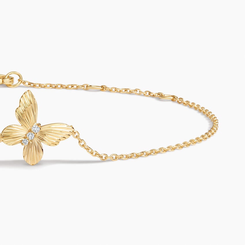 bracelet-0502239-butterfly-lyn-gallery دستبند پروانه - گالری طلا جواهر و نقره لین