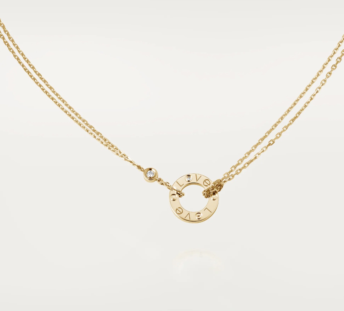 necklace-0502256-cartier-love-lyn-gallery گردنبند لاو کارتیه - گالری طلا جواهر و نقره لین
