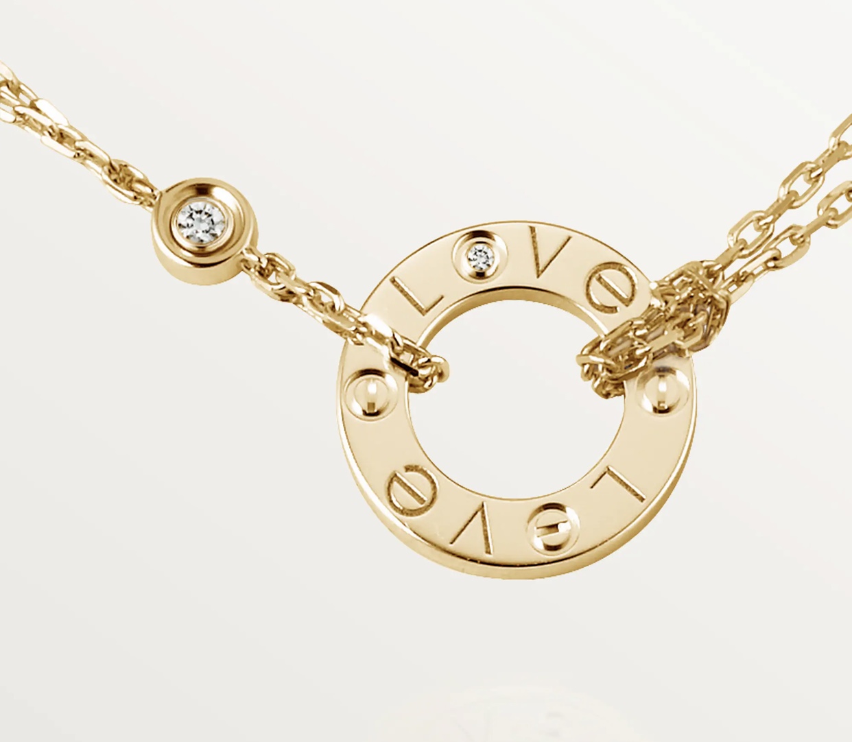 necklace-0502256-cartier-love-lyn-gallery گردنبند لاو کارتیه - گالری طلا جواهر و نقره لین