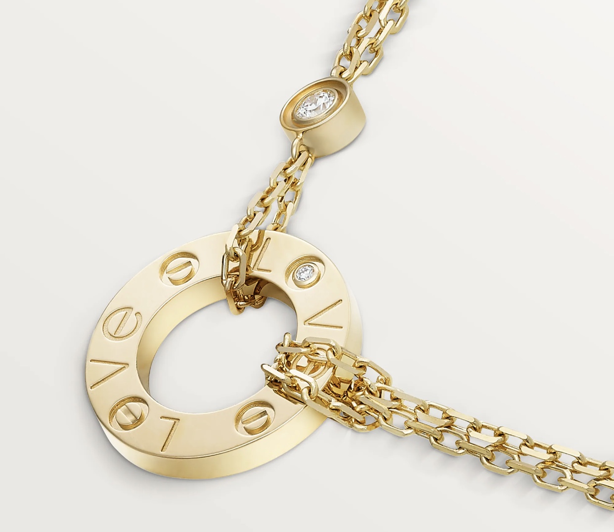 necklace-0502256-cartier-love-lyn-gallery گردنبند لاو کارتیه - گالری طلا جواهر و نقره لین